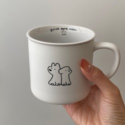 Homemade niche French green ceramic bowl  creative Western style pasta dessert plate  simple cartoon breakfast bowl