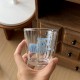 Couple's glass water cup