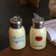 Cartoon KT penguin stainless steel thermos  black mini portable cold storage cup  cute and compact pocket cup