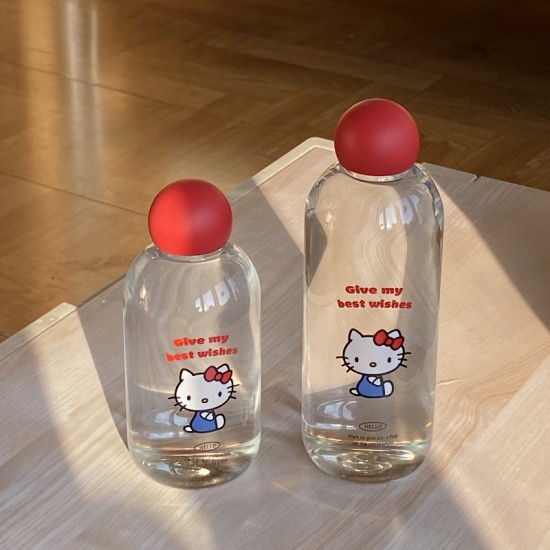 Homemade Instagram simple line graffiti borosilicate glass  heat resistant  clear coffee cup  large capacity water cup.