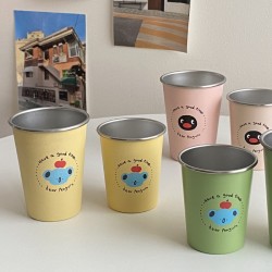 Instagram niche refreshing sports golf plastic water cup  cartoon badminton travel cup with tea strainer  large capacity.