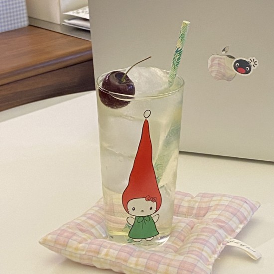 Christmas red hat  overalls  funny lamb keychain