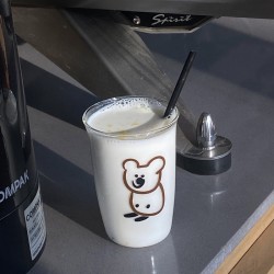 Homemade retro and fresh Instagram glass Green striped irregular water and milk cup  niche and simple.