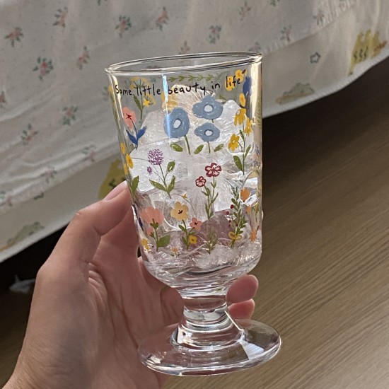 Free as a bird ~ Luxury niche INS glass  simple bird coffee cup  heat resistant water cup