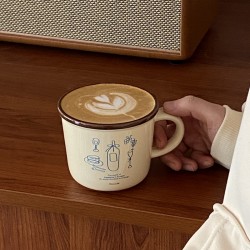 Niche Korean Instagram Funny and Cute Linear Cat Glass Bowl High temperature resistant cartoon borosilicate fruit bowl and yogurt bowl