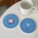 Manmang Grocery creative cartoon puppy happy birthday absorbent ceramic coasters  round insulated coasters for coffee gifts