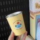 Instagram niche refreshing sports golf plastic water cup  cartoon badminton travel cup with tea strainer  large capacity.