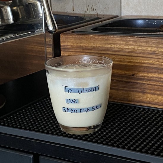 Couple's glass water cup