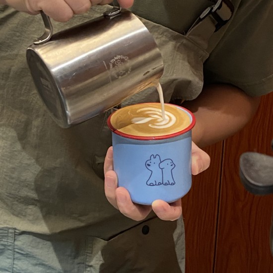 Niche Classic Red and Blue Contrasting Striped Ceramic Mug  Instagram Origin Coffee Cup  Couple's Water Cup  Drink Water Reminder