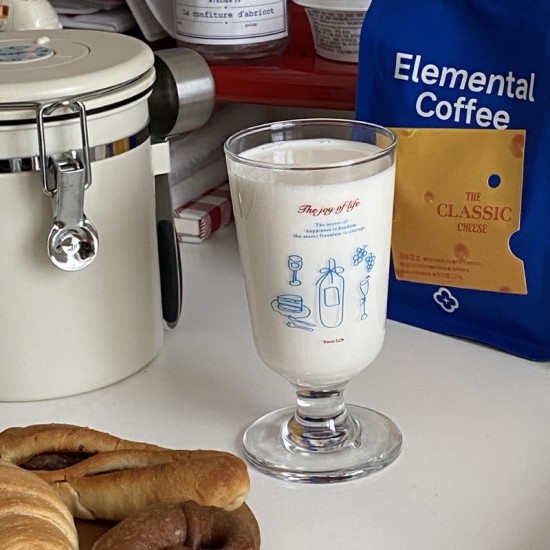 Homemade Niche Simple Blue Free Bird Flip Top Mug  Contrasting Color Couple's Coffee and Water Cup  270ml