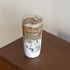 Homemade Cute Summer Penguin Glass  Niche Instagram Simple High Temperature Borosilicate Water Cup  High Resistant