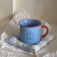 Niche Classic Red and Blue Contrasting Striped Ceramic Mug  Instagram Origin Coffee Cup  Couple's Water Cup  Drink Water Reminder