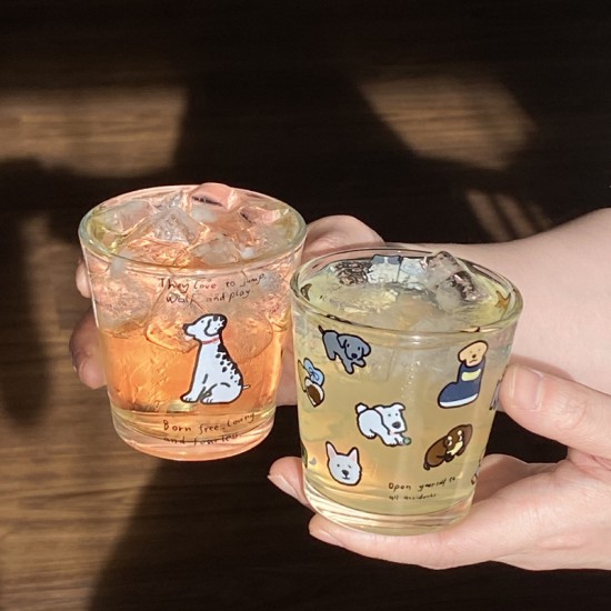 Niche apple and tomato high stem dessert glass  ice cream pudding cup  cute cartoon fruit plate gift.