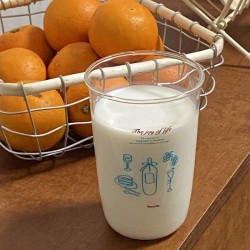 Romantic blue fireworks glass Instagram celebration pink fireworks  large Rongling water cup  simple iced American coffee cup.