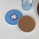 Manmang Grocery creative cartoon puppy happy birthday absorbent ceramic coasters  round insulated coasters for coffee gifts