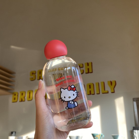 Homemade Instagram simple line graffiti borosilicate glass  heat resistant  clear coffee cup  large capacity water cup.