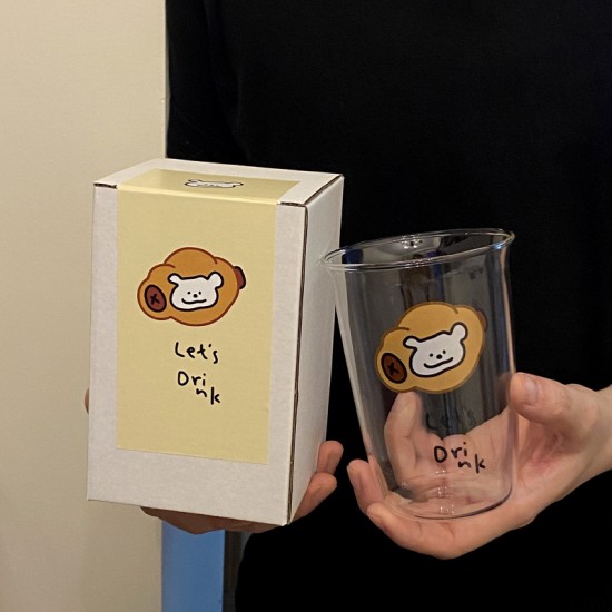 2024 bright red New Year tree graffiti waisted mug  niche cartoon ceramic water and coffee cup gift.