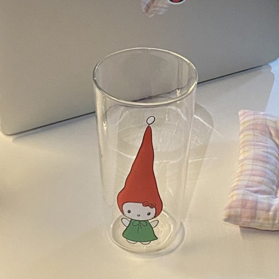 Christmas red hat  overalls  funny lamb keychain