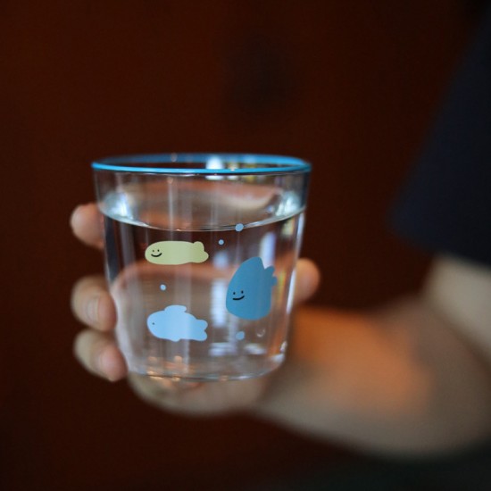 Homemade frosted black puppy mug  black and white coffee cup  niche water cup  couple's cup 320ml