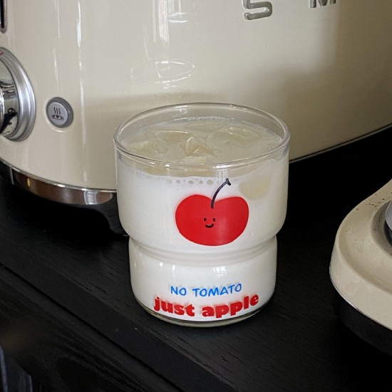 Niche homemade blue polka dot glass  Instagram style high end white polka dot water cup and milk cup  simple coffee cup